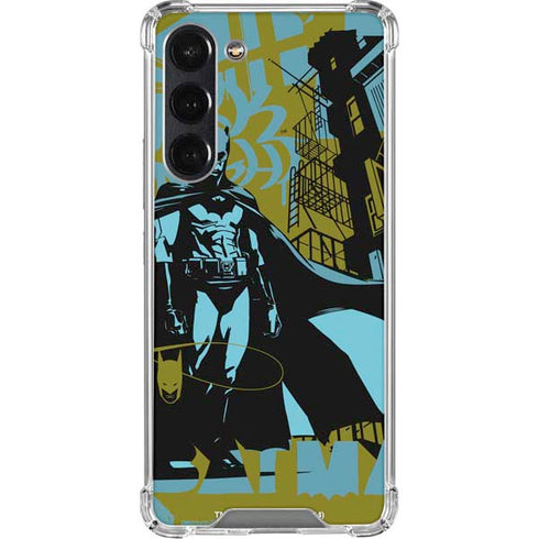 DC Comics Batman Poster Abstract Galaxy S24 FE Clear Case